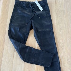 Rare! Brandnew Bevy Flog pants, size 27, black snakeskin, with tags